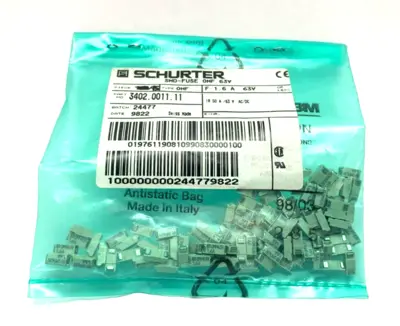 New | in-Stock Schurter Surface Mount Fuse Link Fuses Michigan US | Maverick Industrial Sales #1464002