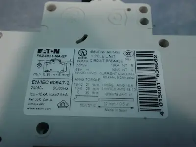 New | in-Stock EATON FAZD5/1NASP Circuit Breakers Ohio US | HGR 24 #757646