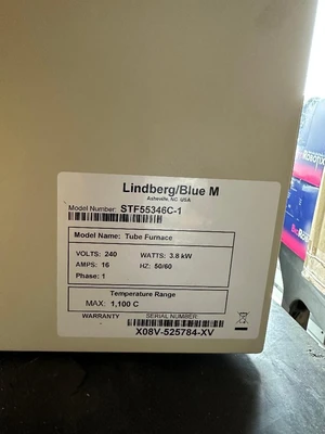 Used Lindberg Blue M STF55346C-1 Miscellaneous Laboratory Equipment California US | CAL-L Enterprises #1459245