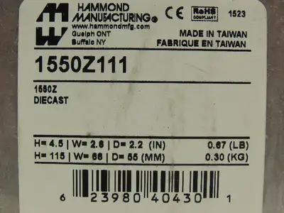 Used HAMMOND _UNKNOWN_ Electrical Boxes Indiana US | Arrow Industrial #1249719