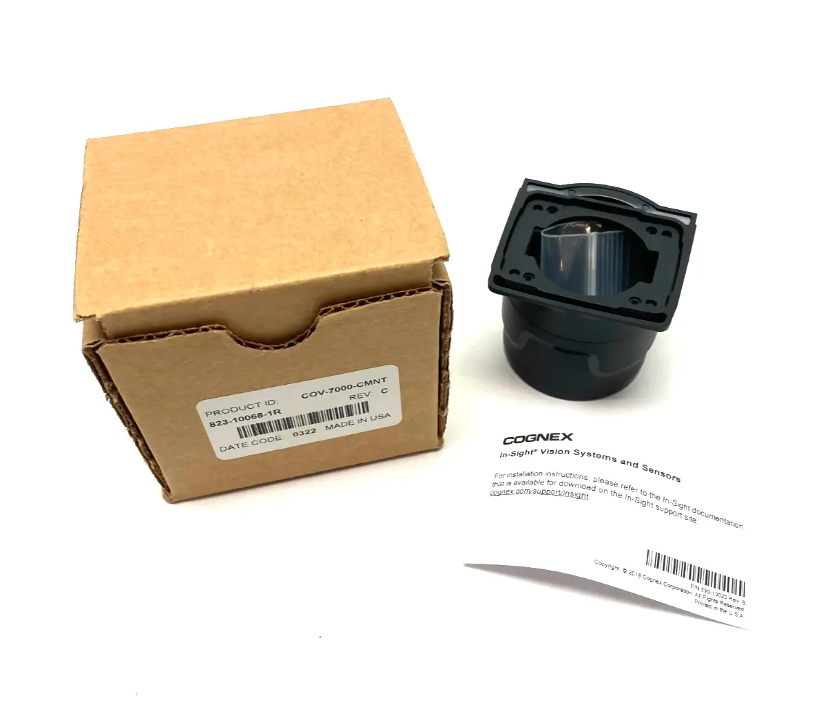 USED COGNEX STANDARD LENS COVER C-MOUNT 823-10068-1R