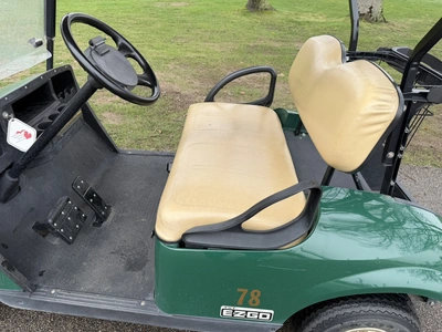 (1) 2014 E-Z-Go golf cart with a Kawasaki gas engine, does not include Club canopy, ball carrier, fo...