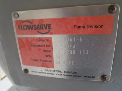 FLOWSERVE 16RFBH183 Pump Centrifugal Stainless Steel 3" and Smaller | Perry Equipment (7)