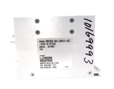 USED MOORE INDUSTRIES RBX/3W40-80/4-20MA/12-42DC-EZ100-FA-RF