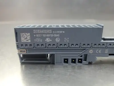 Used Siemens 6ES7 193-6BP20-0BA0 PLC Input & Output | Palmetto Automation #1154283