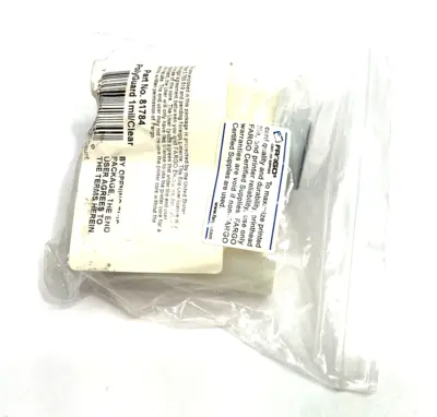 New | in-Stock Fargo PolyGuard 1.0 Overlaminate- Clear 125 COUNT Blank Label Michigan US | Maverick Industrial Sales #1496114
