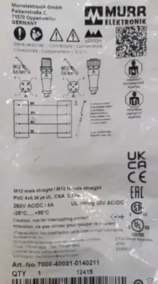 Murr Elektronik 7000-40021-0140211 Cord Loc5E11