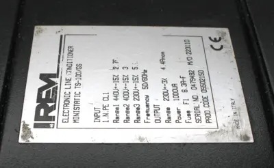USED IREM MINISTATIC TS-100/GS