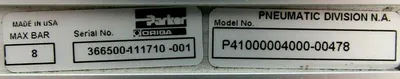 NEW PARKER P41000004000-00478 RODLESS CYLINDER P4100000400000478