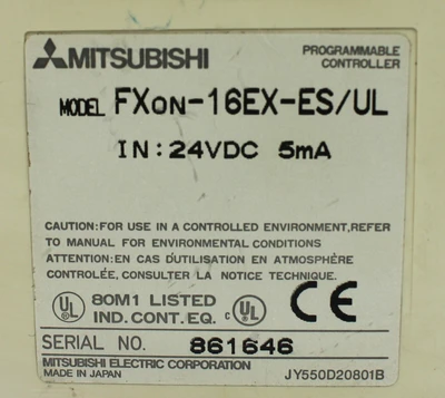 USED MITSUBISHI FXON-16EX-ES/UL