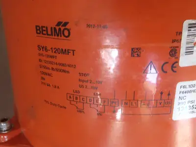 F6400HD+SY6-120MFT | Belimo  2 Way Butterfly Valve and Actuator - Used