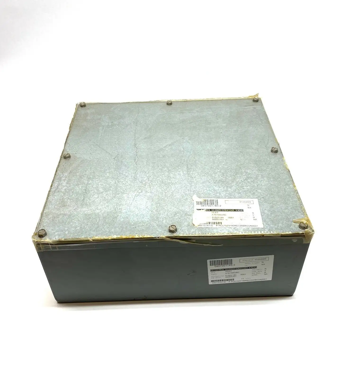 Used Hoffman 16" x 16" x 6" Enclosure w/ Galvanized Screw Cover Electrical Boxes Michigan US | Maverick Industrial Sales #1396191