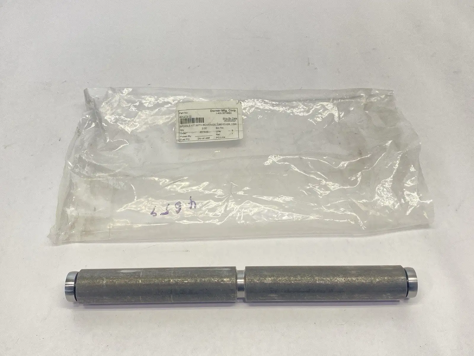 New | in-Stock Dorner Spindle Kit With Bearings 2200 Idler 12W Conveyor Parts Michigan US | Maverick Industrial Sales #1397690