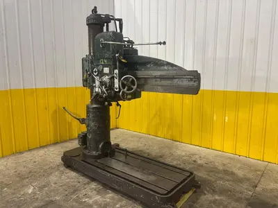 4' ARM x 9" CARLTON MODEL #1A POWER RADIAL ARM DRILL: YOBRO #24007