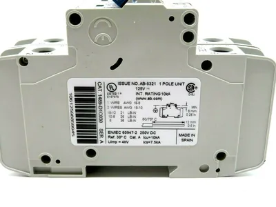 NEW 2 PCS. ALLEN BRADLEY 1489-D1C030 CIRCUIT BREAKER SERIES A 1489D1C030