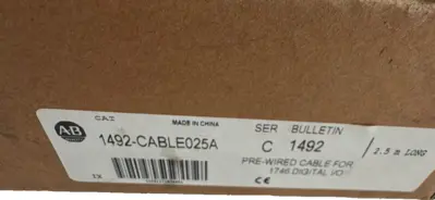ALLEN BRADLEY 1492-CABLE025A 2.5M SER.C 1492CABLE025A SER.C NEW, SURPLUS