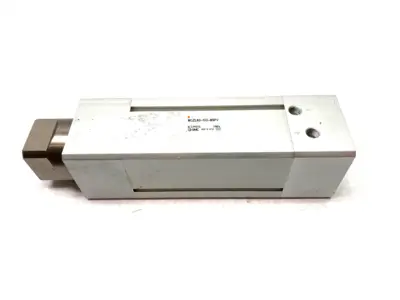 USED SMC NON-LUBE DOUBLE POWER CYLINDER 63MM BORE 100MM STROKE