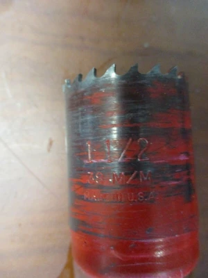 USED MORSE MASTER COBALT  1 1/2 " HOLE SAW BALDE