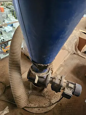 USED HOSOKAWA TWO-STAGE PLASTIC SHREDDING AND GRANULATION SYSTEM