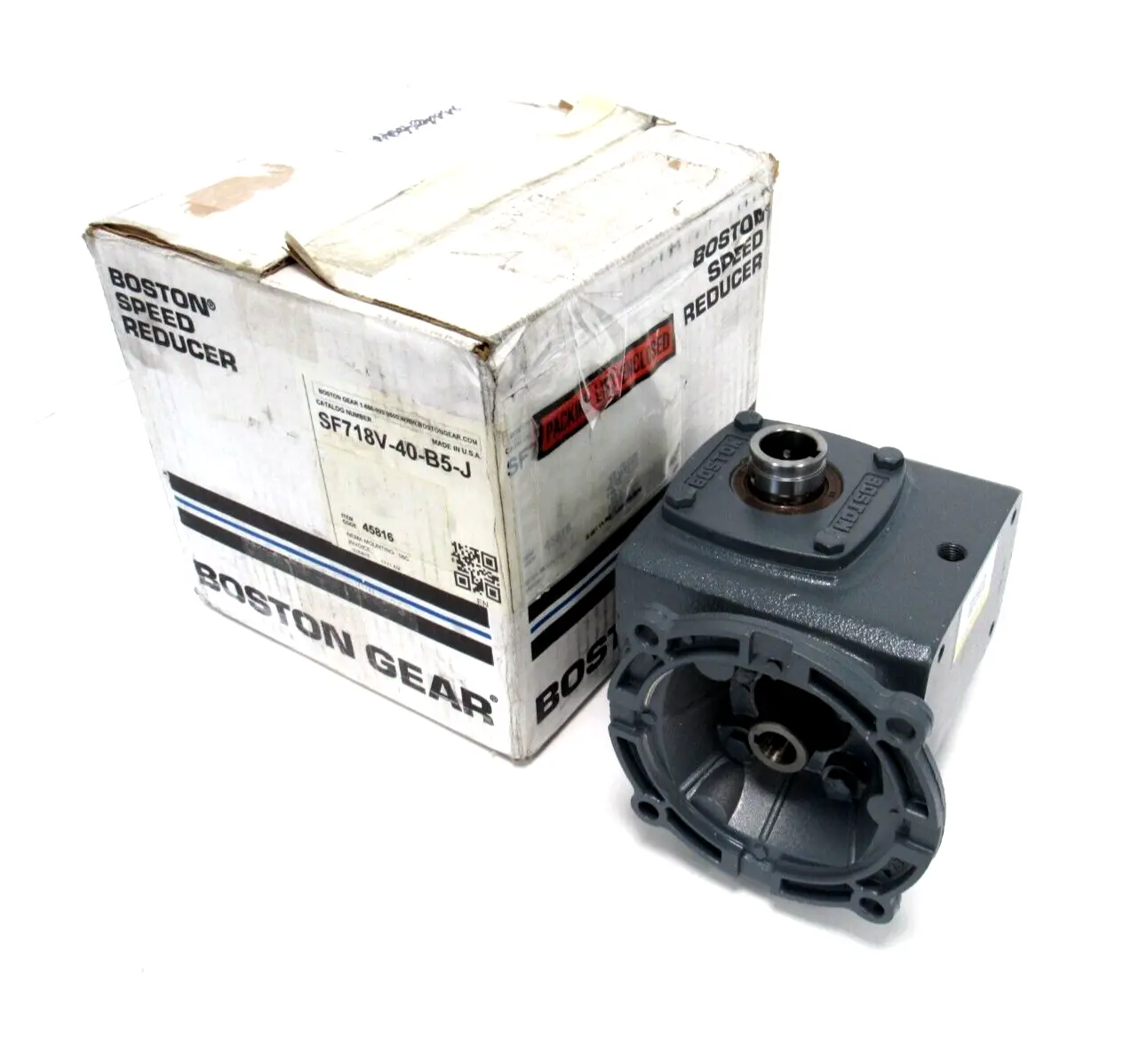 NEW BOSTON GEAR SF718V-40-B5-J GEAR REDUCER 40:1 SF718V40B5J