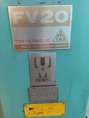 Used TOS FV 20 Vertical Mills CZ | Amaron s.r.o. #1061004