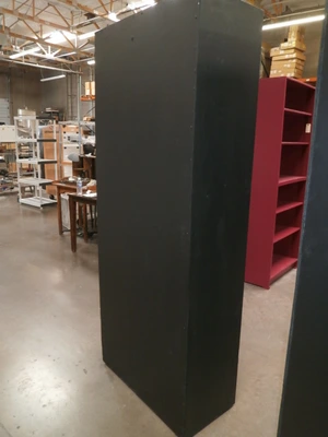 Custom Black Design storage Design Furniture Re-purpose 34"X"x16"X 80" 6 shelves