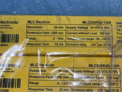 Used LUEZE ELECTRONIC MLC520R201200 Light Curtains & Grids Ohio US | HGR 24 #1280591