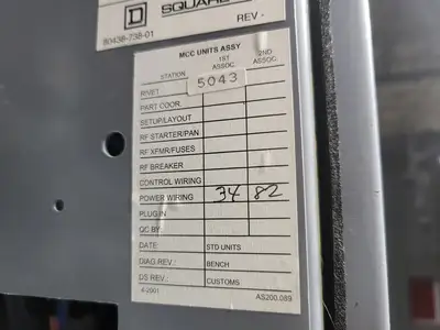 USED SQUARE D MODEL 6
