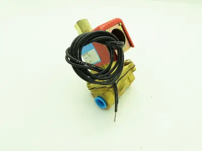 Skinner Lancer 2LB1HBG3125N Brass Solenoid Valve 2-Way NO 24VDC 125 PSI 3/8" NPT