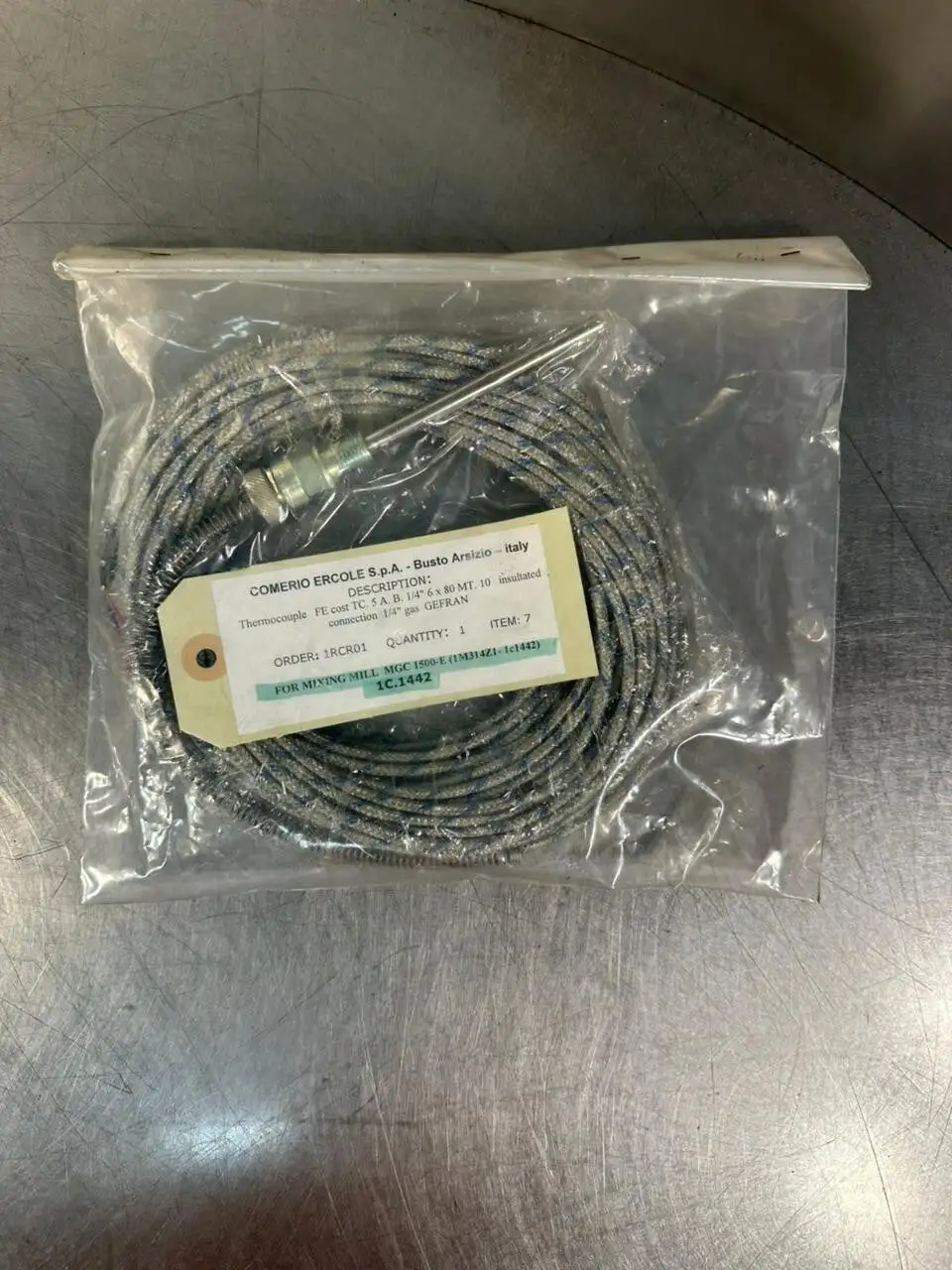 Comerio Ercole Thermocouple FE cost TC 5A.B 1/4" 6X80MT 1RCR01 (2.3.1)