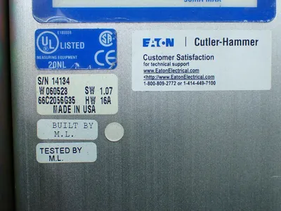 Used CUTLERHAMMER 66C2056G23/G26 Electrical Panels | HGR 24 #741453