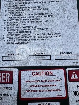 USED PTR FOUR (4) PTR 60" VERTICAL BALERS