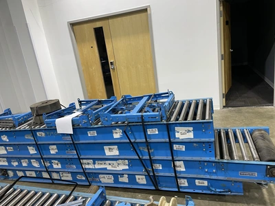 Interlake Roller Conveyer set, Width: 22"/24", Length: 90', w/ t