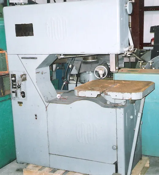 Used GROB NS 36 Vertical Band Saws Ohio US | D & D Industries #437722