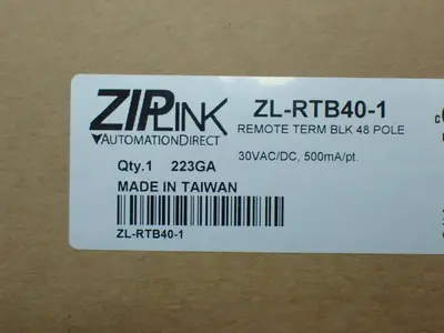 New | in-Stock AUTOMATION DIRECT ZLRTB401 Terminal Blocks Ohio US | HGR 24 #1150838