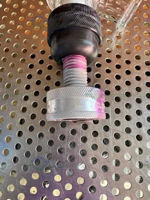 Used CHEMGLASS CG-1968-GL-240 ZERO DEAD SPACE VALVE 2" BEADED PIPE TORQUE KNOB Glassware - Other California US | Equipment Lab #1411866