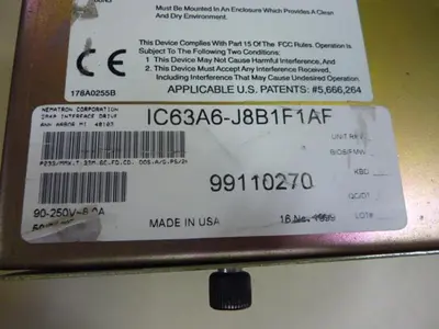 USED NEMATRON CORP IC63A6-J8B1F1AF