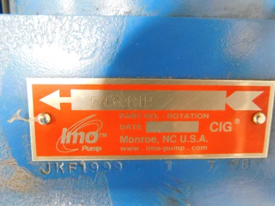 New | in-Stock IMO 54063RIP Pumps Ohio US | Equipment Recovery Corp. #1330487