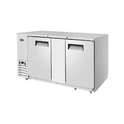 New | in-Stock Atosa New Atosa MBB69GR 69" Back Bar Cooler Stainless Steel Bottle Coolers Illinois US | Falcon Restaurant Supply #1375343