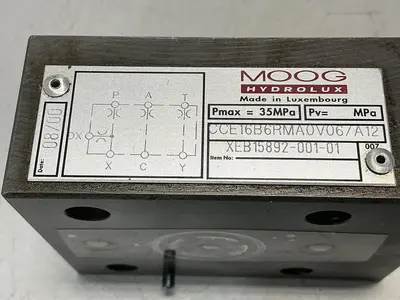 USED MOOG HYDROLUX CCE16B6RMA0V06/A12