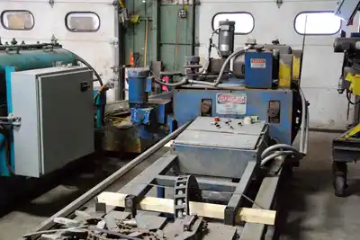2″ OD x 144″ Max. BUCKEYE/LOOPCO Brush Deburring Machine