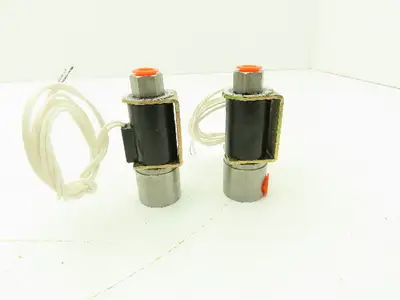 Honeywell Skinner B11HX2 Solenoid Valve 2-Way NO 24V 40 PSI 1/8" NPT Lot of 2