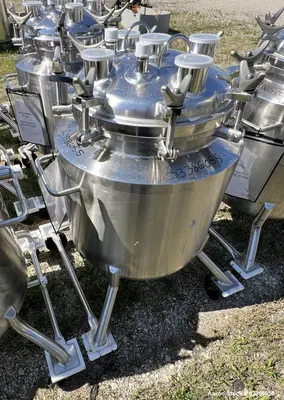 Used Dimple Jacketed 316L SS Precision Stainless Freeze/Thaw Tank
