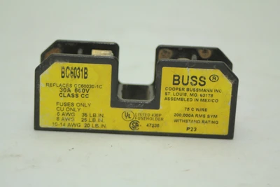 Used Buss BC6031B Fuse Accessories California US | Davliegogo LLC #1705505