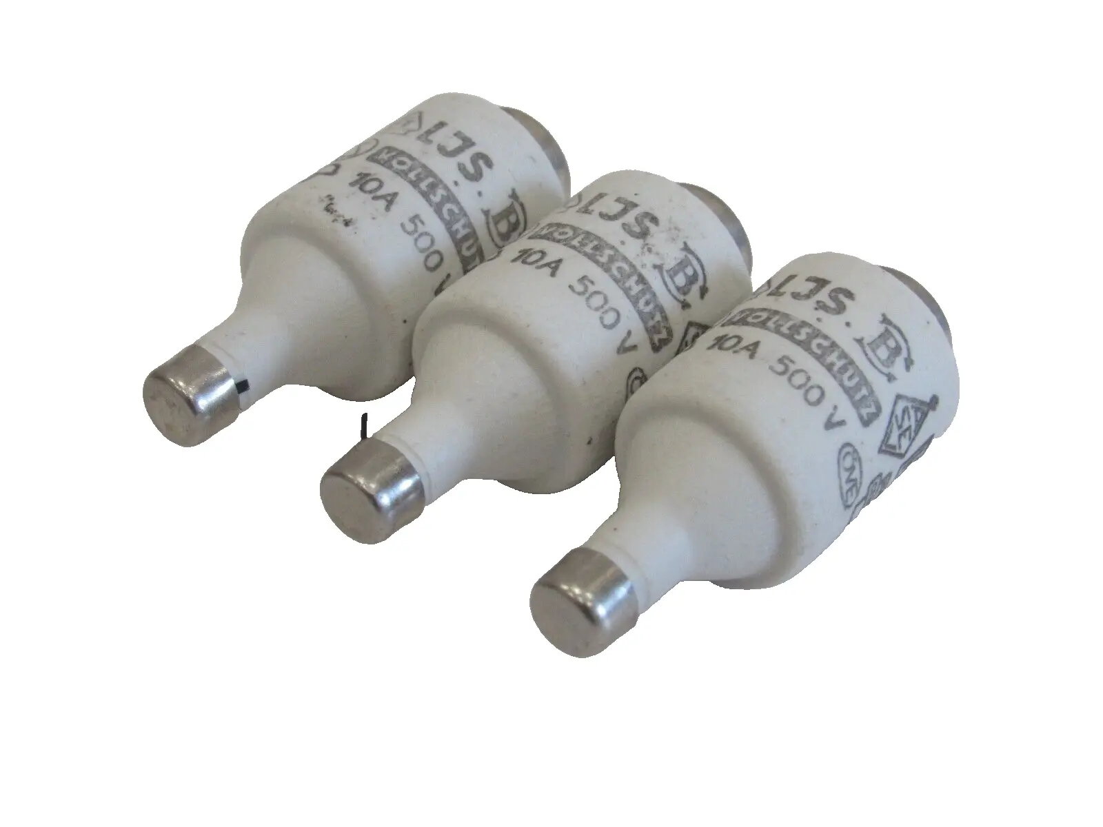 NEW VOLLSCHUTZ LJS-10A-500V BOTTLE FUSES LJS10A500V 3 COUNT