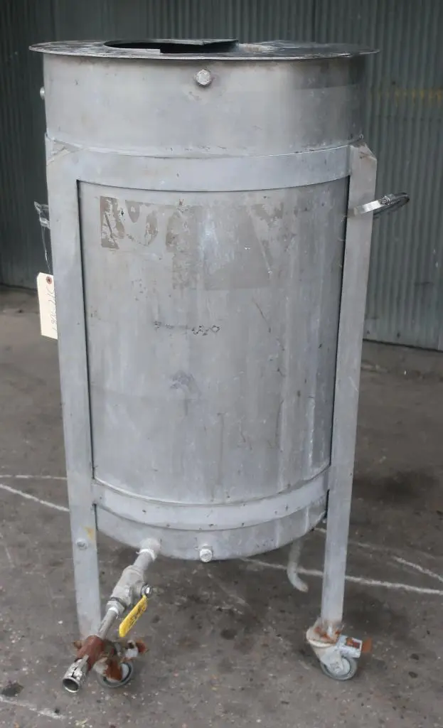 SPC9067  Tank 50 gallon vertical tank, Stainless Steel, slope