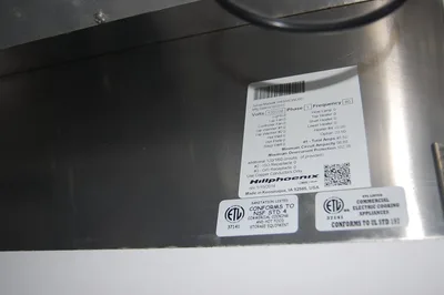 142-0778 Hill Phoenix 60" Presentation Cabinet w/ 2x Cook Tek Induction Cookers