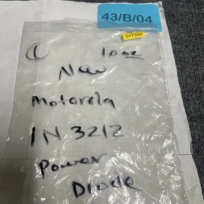 New | in-Stock Motorola 1N3212 Semiconductor Parts California US | Davliegogo LLC #1705634
