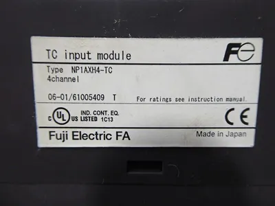 Fuji Electric NP1AXH4-TC MICREX-SX TC Input Module without cover Used