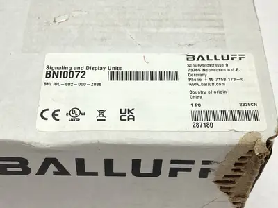 New | in-Stock Balluff Smart LED Signal Tower BNI IOL-802-000-Z036 Light Source Equipment Michigan US | Maverick Industrial Sales #1463972